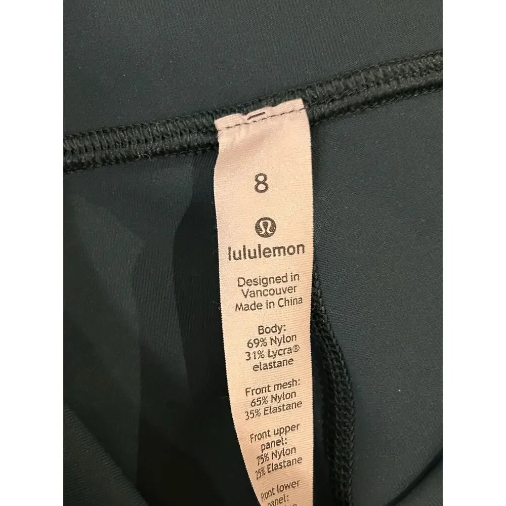 Lululemon Seek the Heat Leggings in Teal Women's size 8